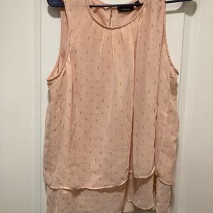 Layered sleeveless top